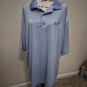 FootJoy Light Blue Striped Polo Shirt for Men